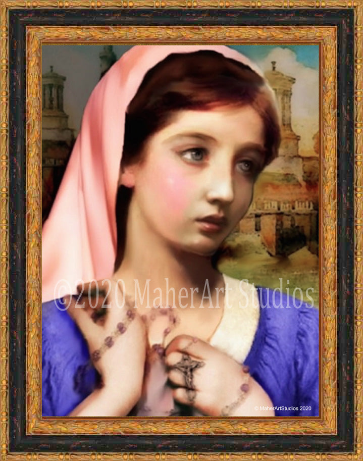 Et lacrimis veniam St Maria Goretti Limited Edition Canvas Print