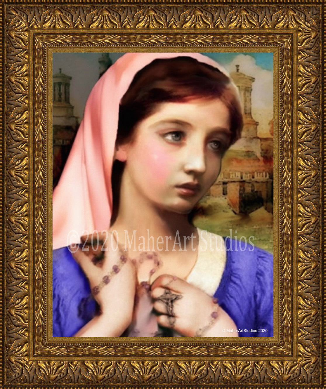 Et lacrimis veniam St Maria Goretti Limited Edition Canvas Print