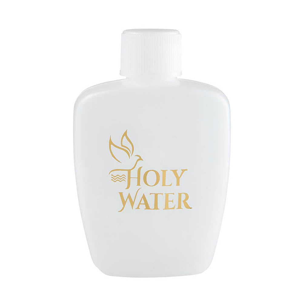 2oz Holy Water Bottle with Gold Dove