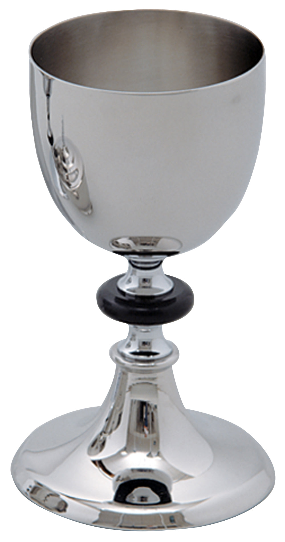 Stainless Steel Chalice with Black Node K392