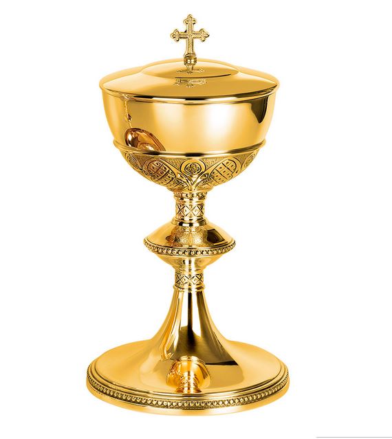 Gold Plated Pope Francis Ciborium 5401