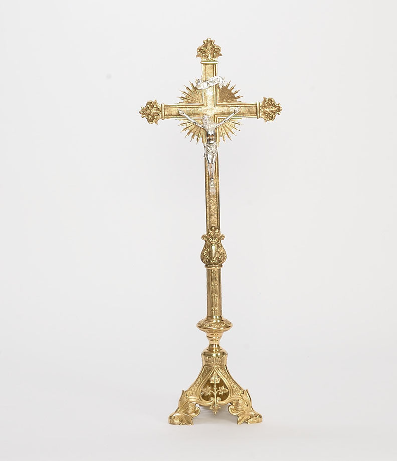 27 inch Traditional Baroque Altar Crucifix H-135AC