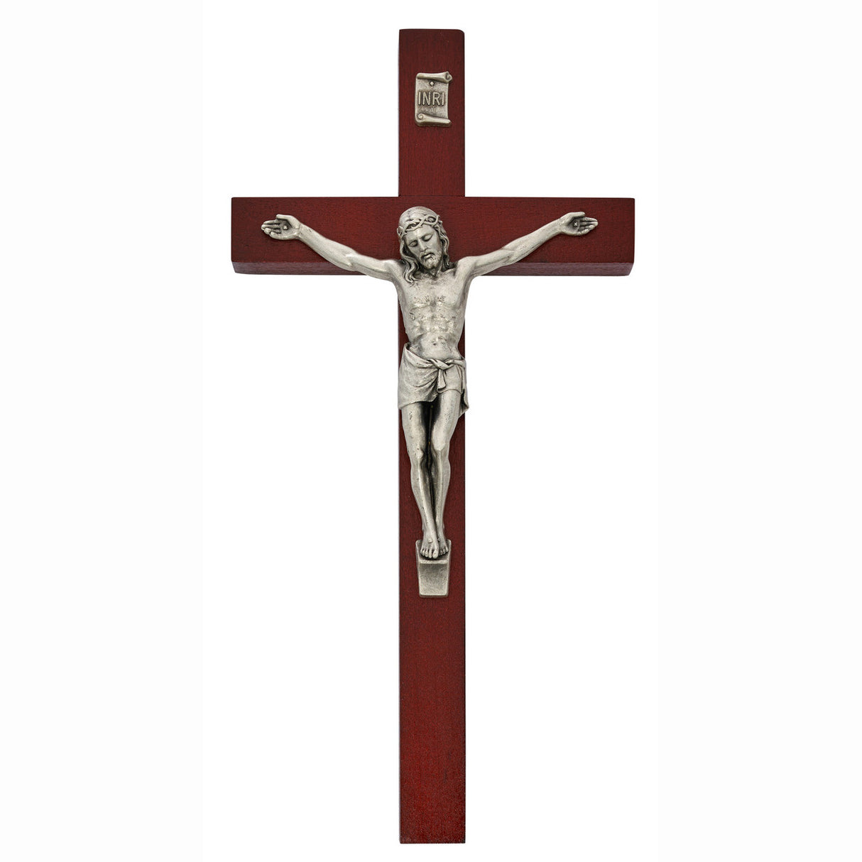 10 inch Value Cherry Wall Crucifix 81-80