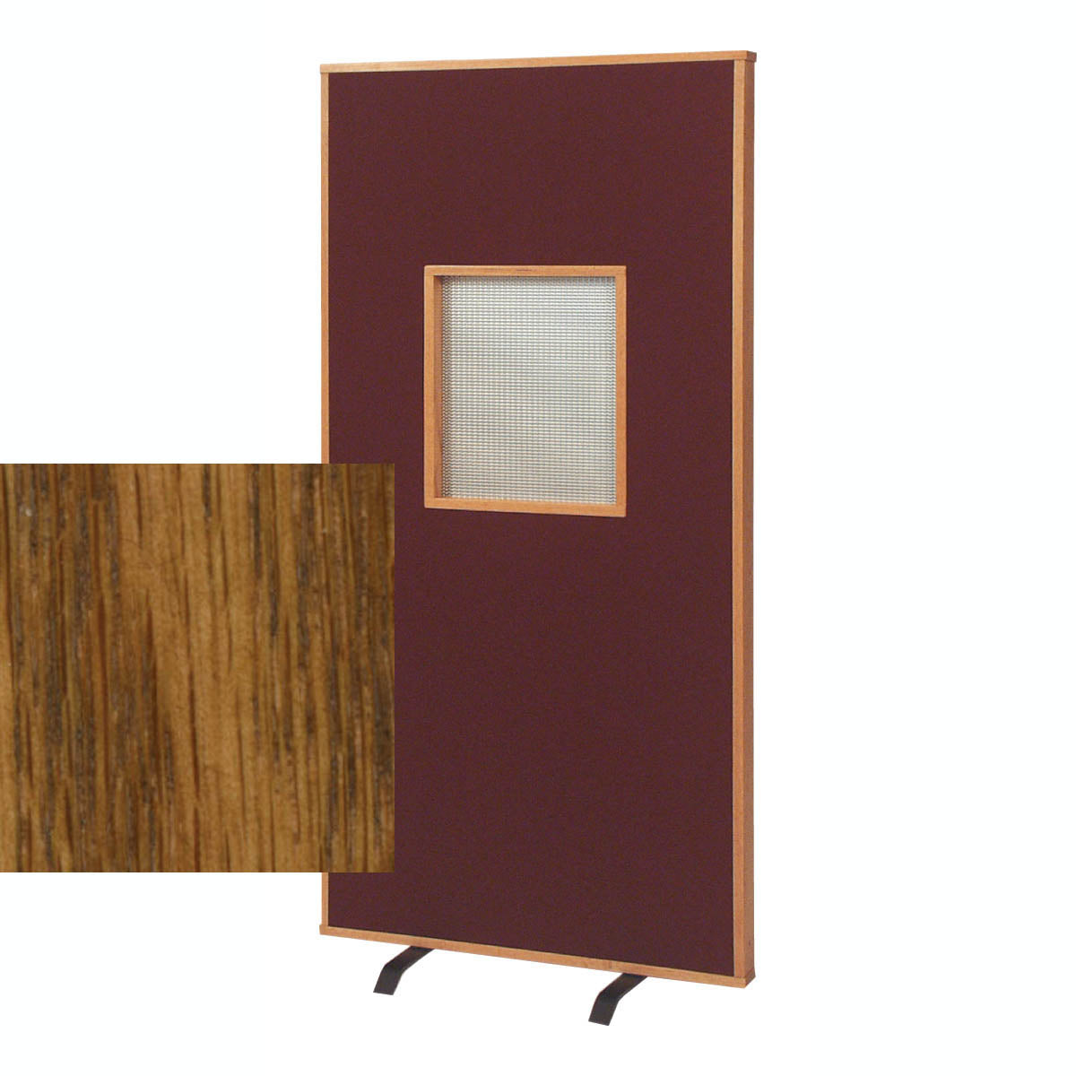 Confessional Screen with Opening in Amber Finish W176