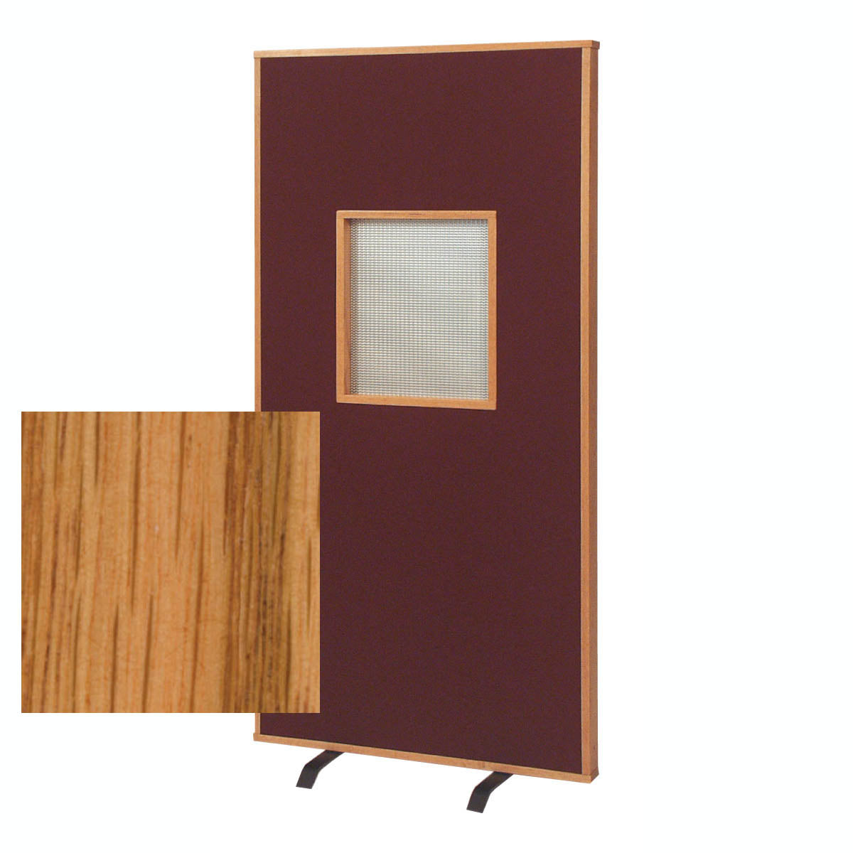 Confessional Screen with Opening in Light Oak Finish W176