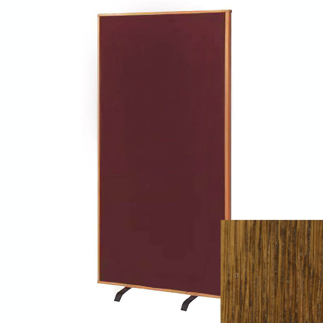 Privacy Screen In Medium Oak Wood Finish W175