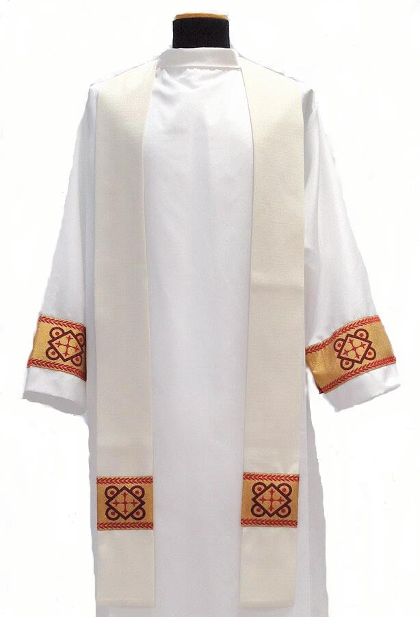 Primavera Banded Overlay Stole 486