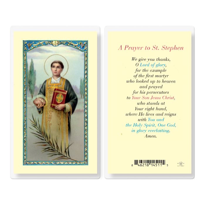 Saint Stephen Holy Card - 800-543