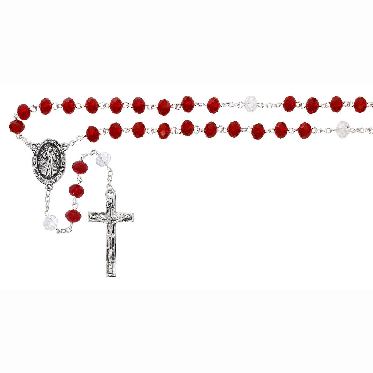Divine Mercy Faceted Glass Chaplet