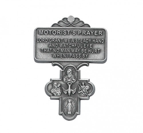 4 Way Cross Visor Clip with Motorist's Prayer