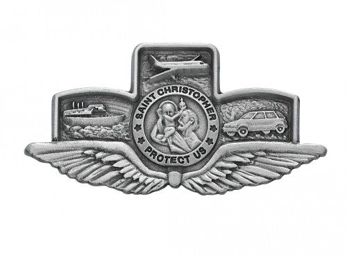 Boat-Plane-Car St. Christopher Visor Clip