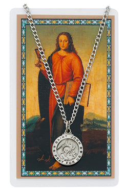 St John the Evangelist Prayer Card and Medal Set