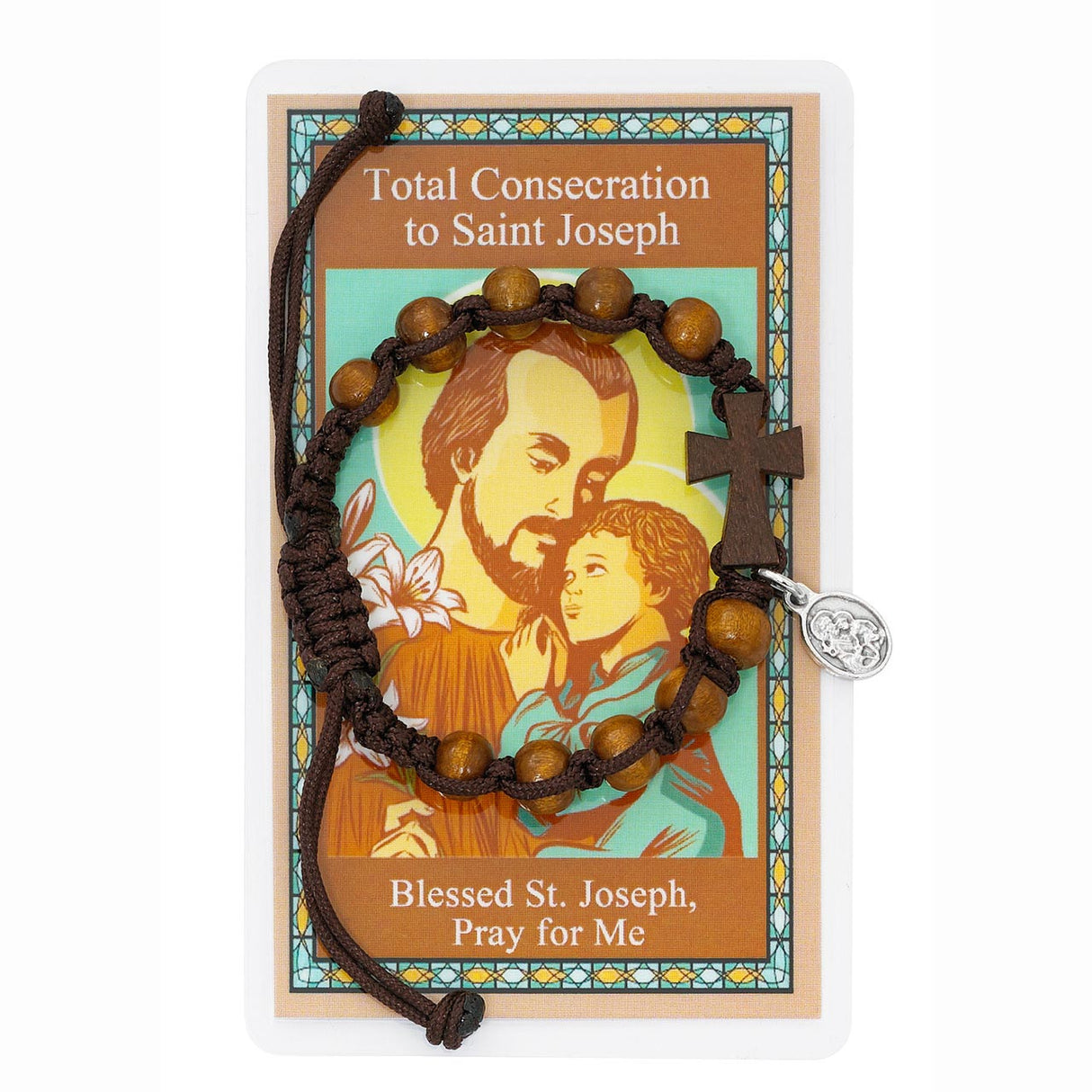 St Joseph Conseecration Bracelet & Card Set