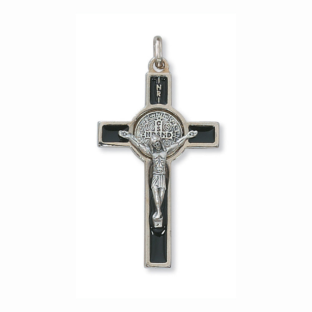 2 inch Black Epoxy St. Benedict Crucifix