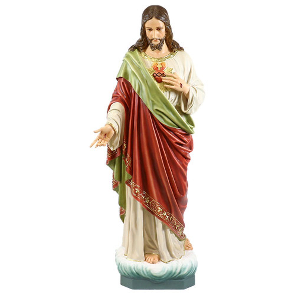 61 inch Sacred Heart of Jesus Full Color Statue 24106