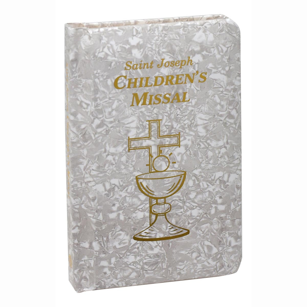 White St Joseph Children's Missal - Faux Mother of Pearl
