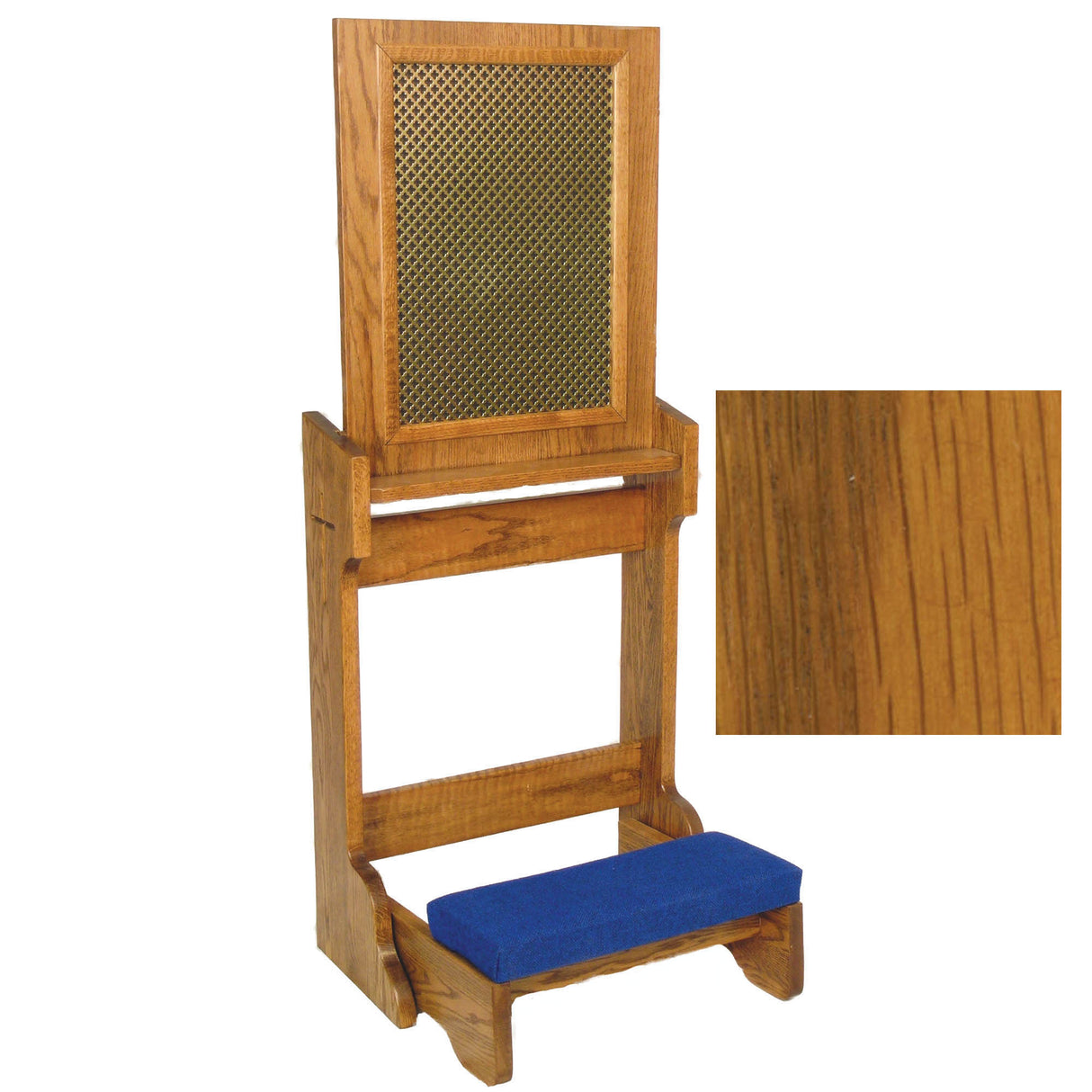 Harvest Oak Confessional Prie Dieu with Folding Kneeler 2455