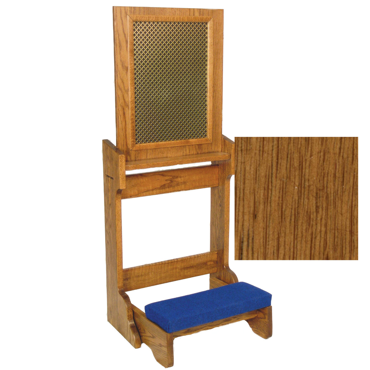 Rosewood Confessional Prie Dieu with Folding Kneeler 2455