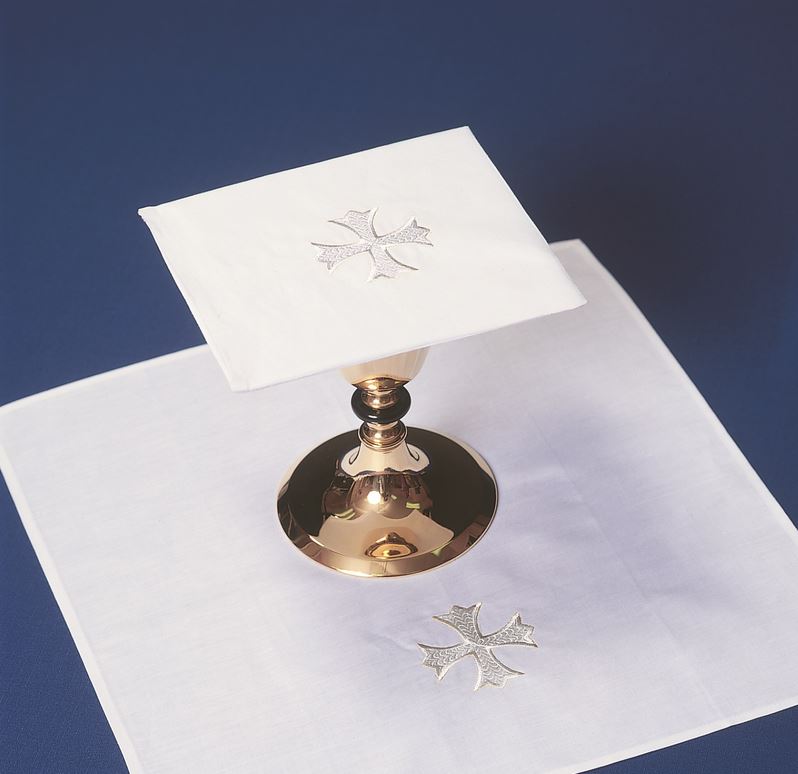 Chalice Pall with Embroidered Greek Cross 155GK