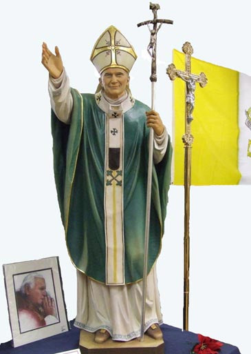 His Holiness Pope John Paul II Statue