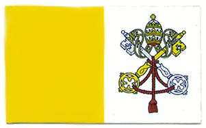 Papal Flag Auto Magnet
