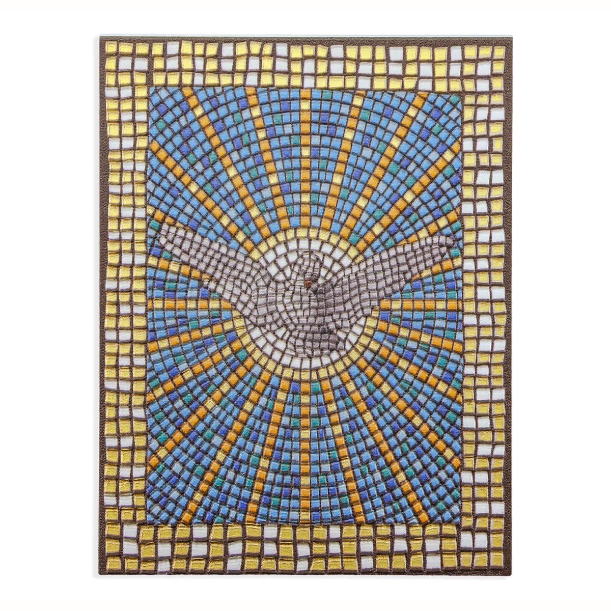 Italian Mosaic Tile Dove Plaque