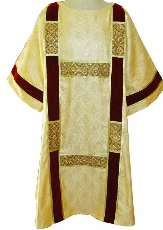 Velveteen and Gold H Orphrey Dalmatic 21516