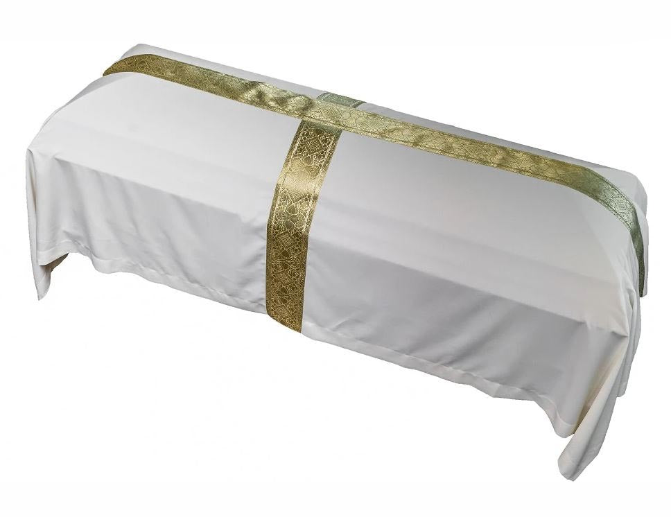 Gold Cross Funeral Pall 075