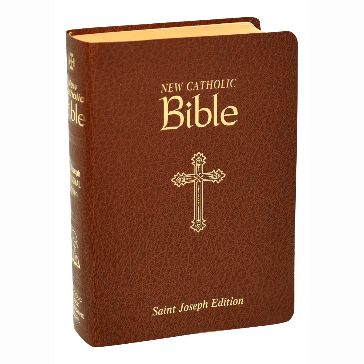 St Joseph New Catholic Bible Brown Imitation Leather 608/10BN