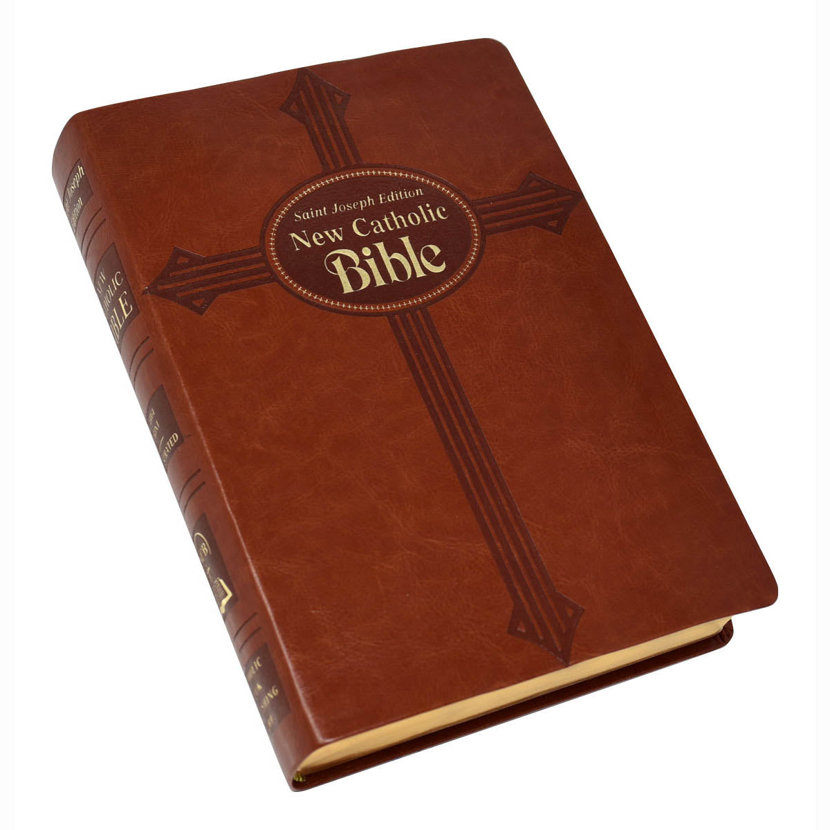 St. Joseph New Catholic Large Print Brown Bible 614/19BN