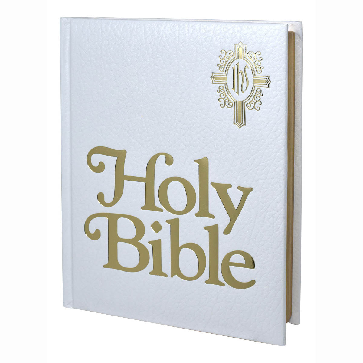 New Catholic Family Bible White Imitation Leather WNCB23W