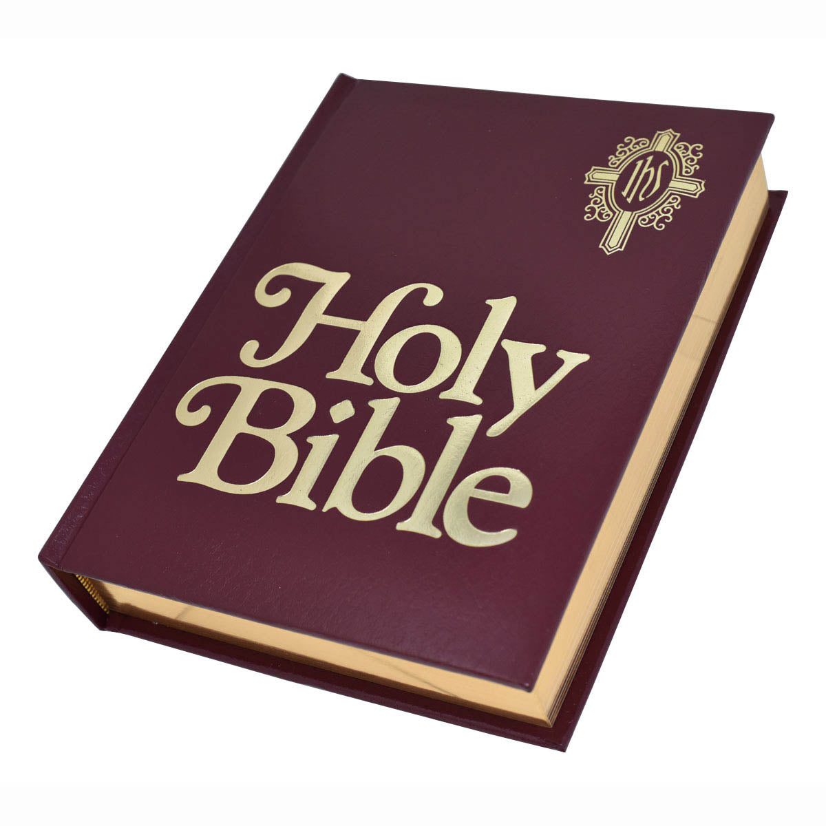 Burgundy New Catholic Family Bible WNCB23