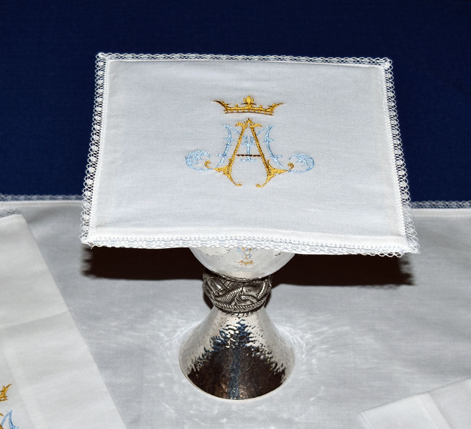 Marian Chalice Pall 155AM