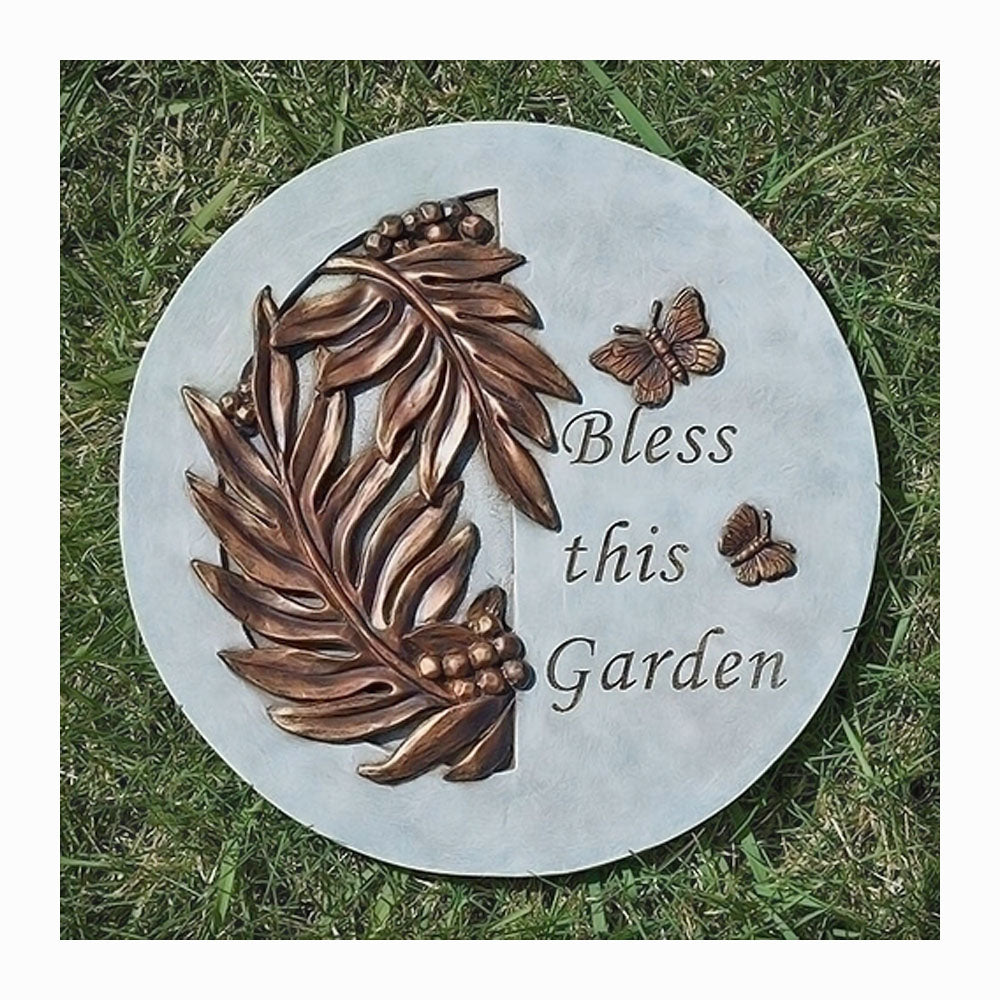 Bless This Garden 9 inch Stepping Stone