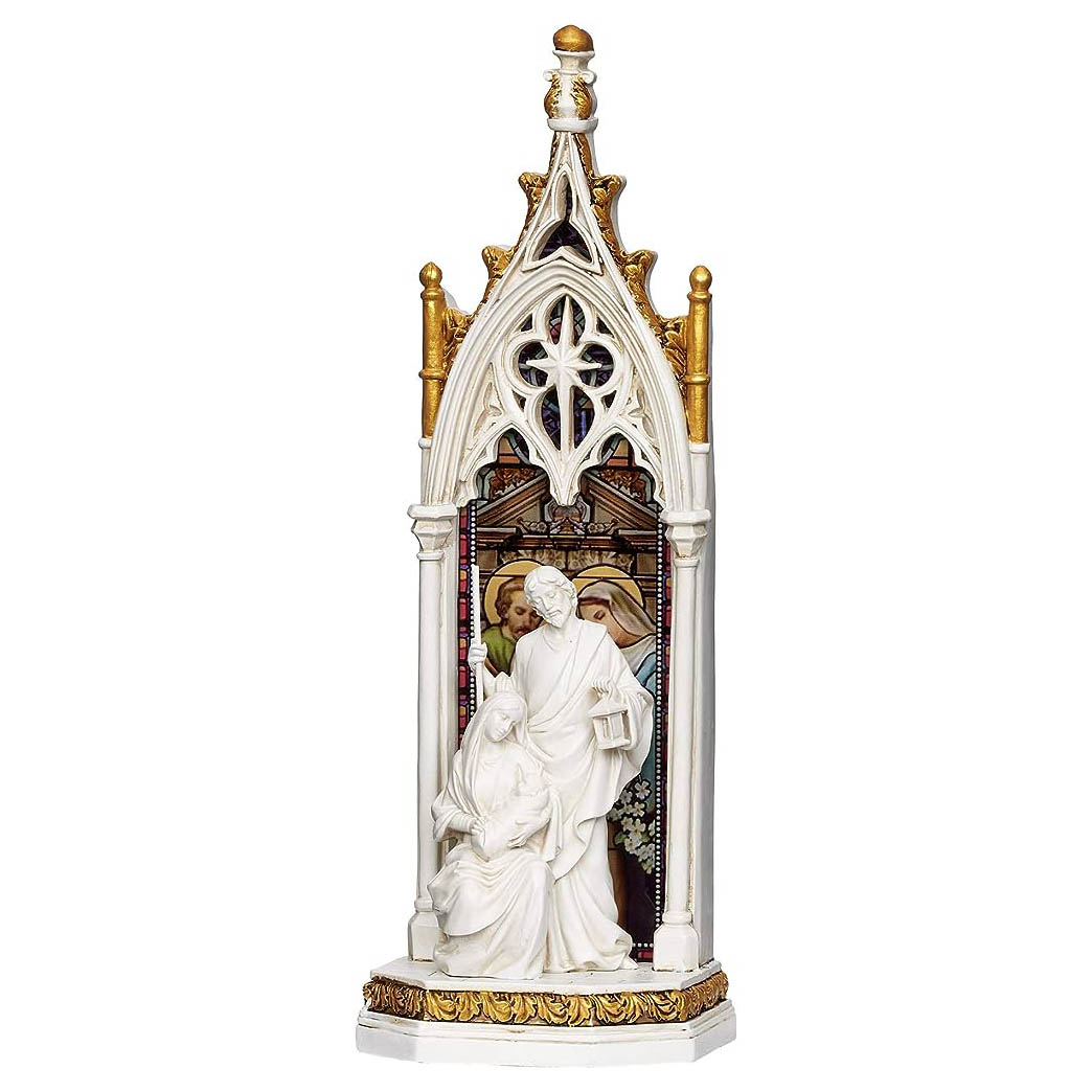 Lighted Holy Family Statue in Window Arch 601296