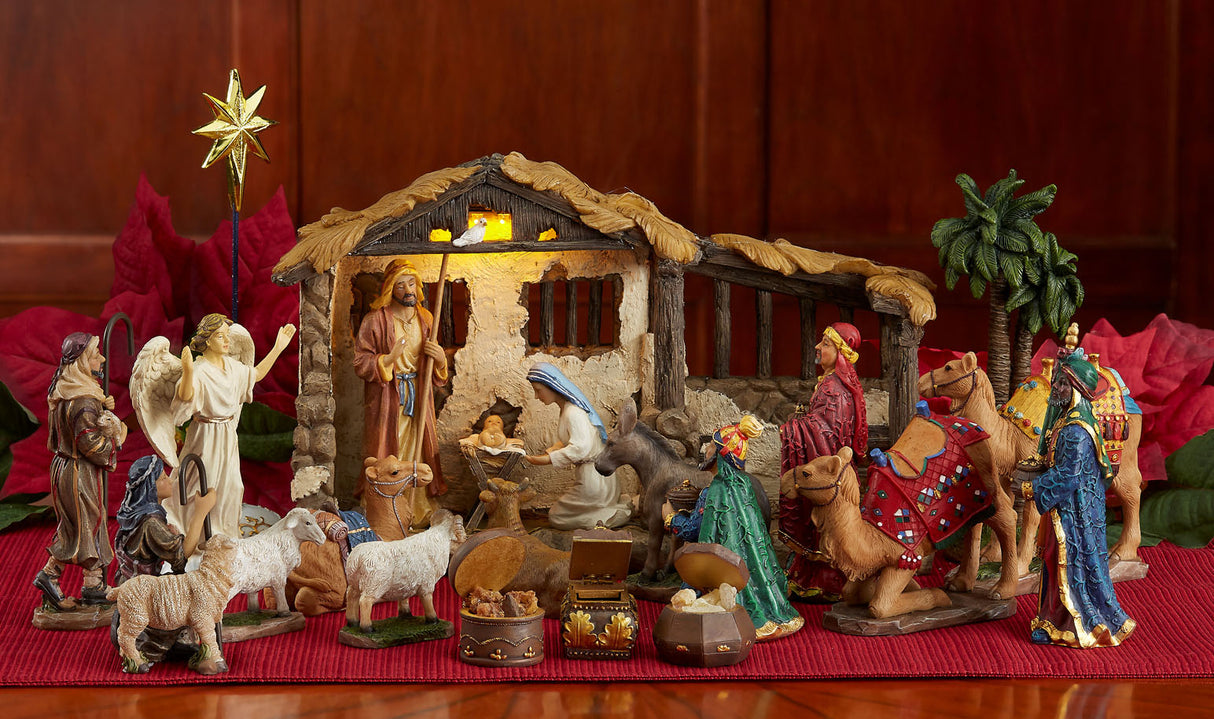 The Complete 7 Inch Real Life Nativity 23 pieces