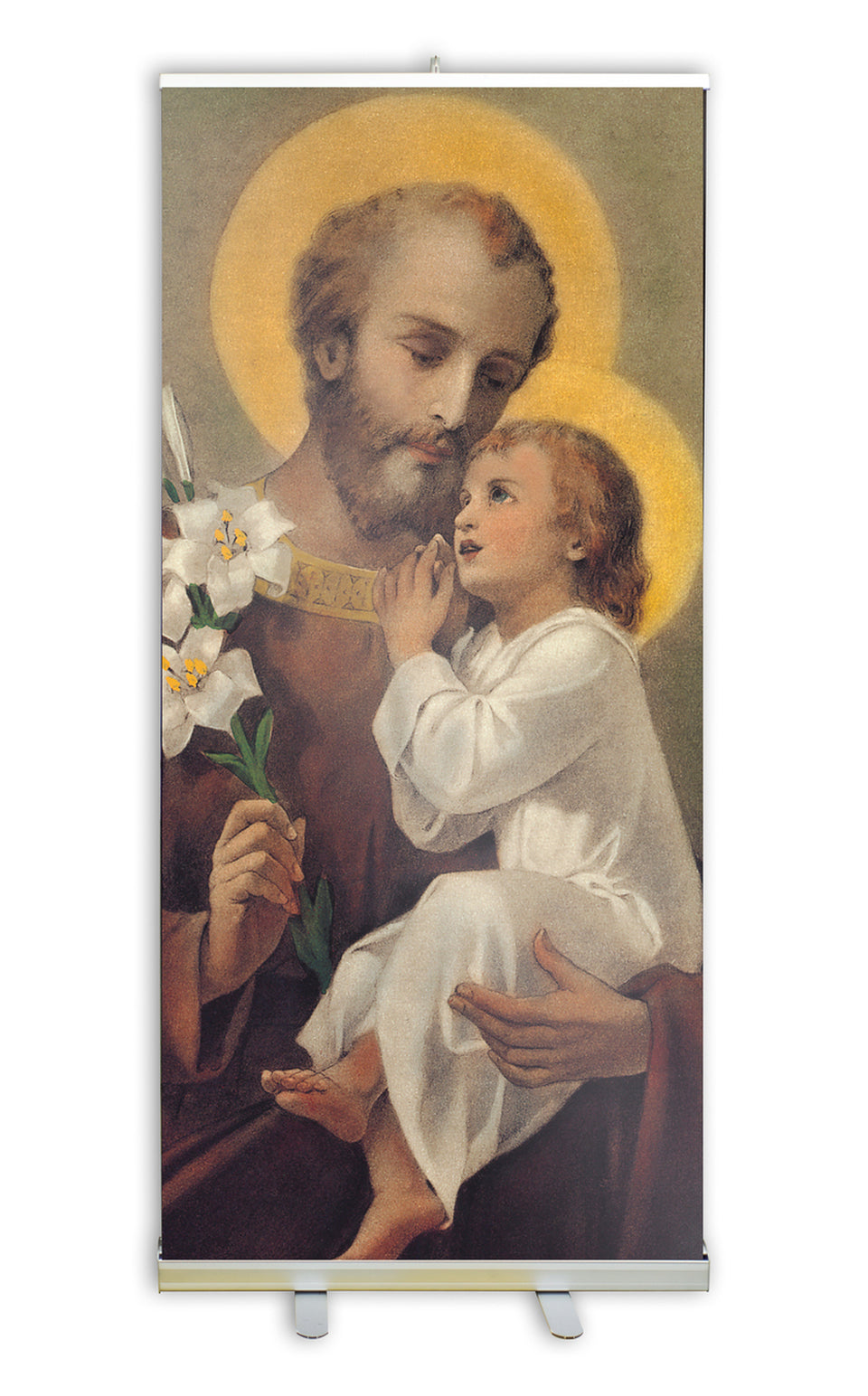 St Joseph Younger Banner - 78x33 inch Image with Stand