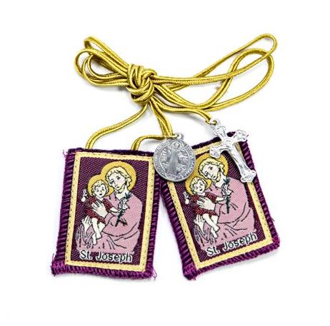 St. Joseph Purple Scapular
