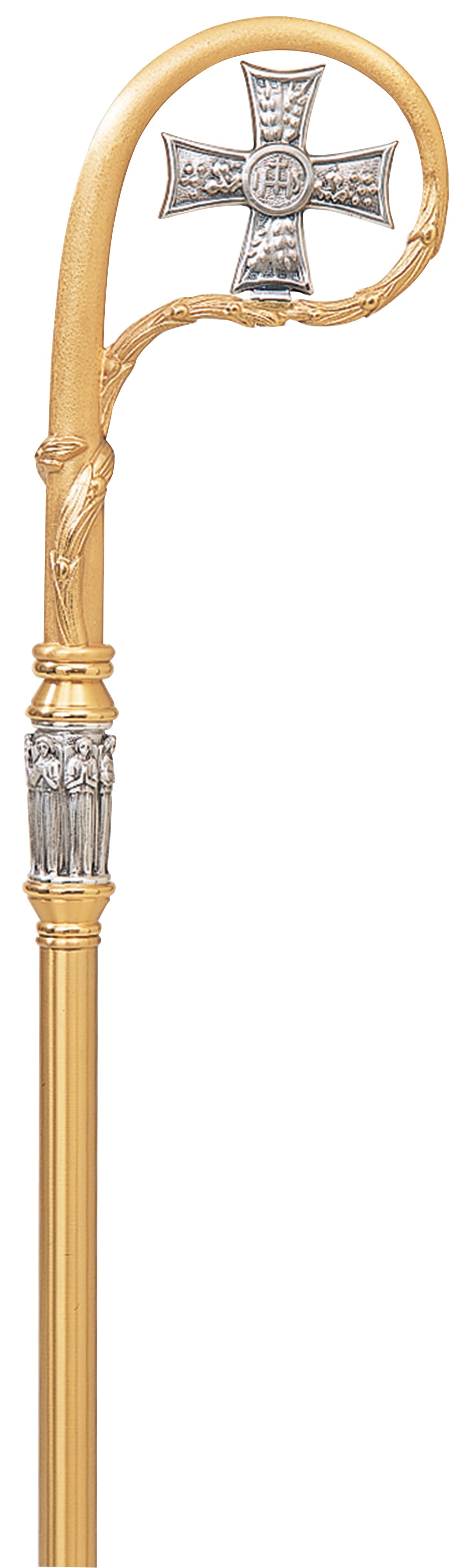 Gold Plated Bishop Crozier with Case K196