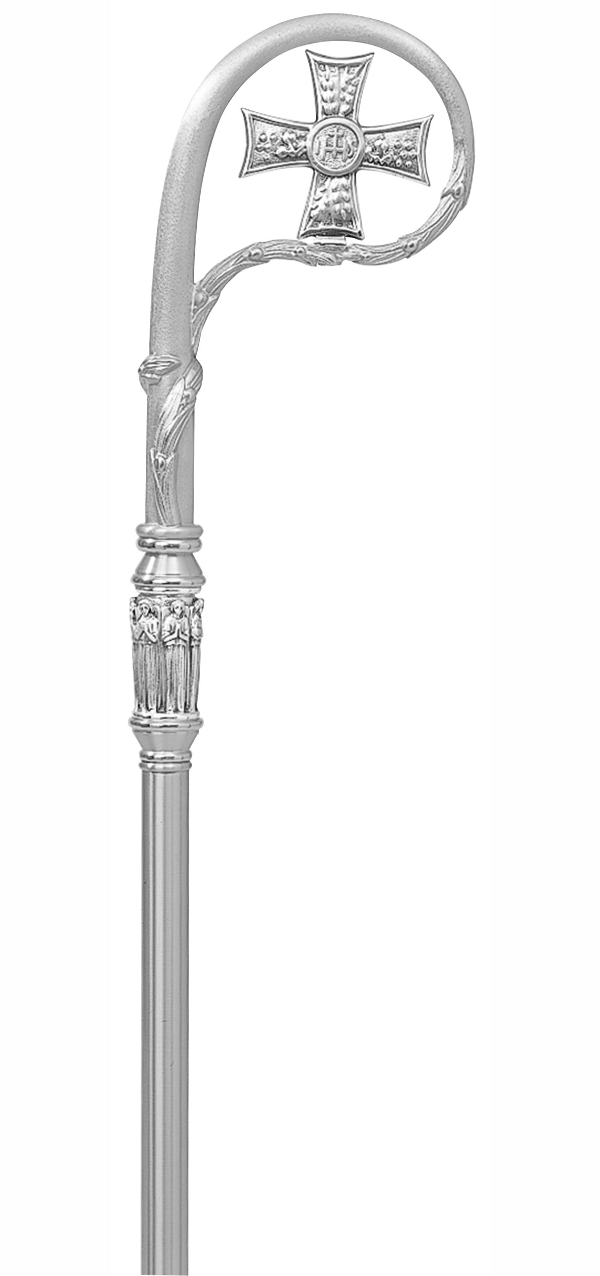 Silver Plated Bishop Crozier with Case K196
