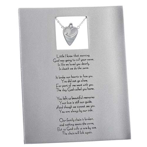 8 inch Memorial Plaque with Verse - no. 40483