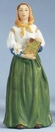 St Dymphna 3.75 inch boxed figure and holy card