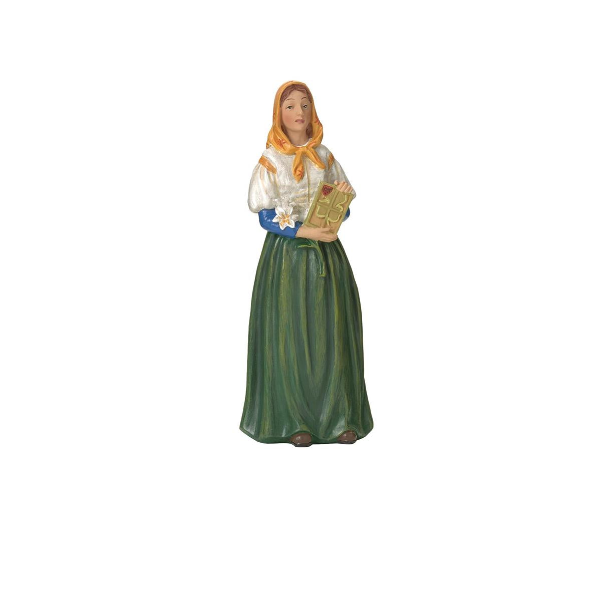 St Dymphna 3.75 inch boxed figure and holy card