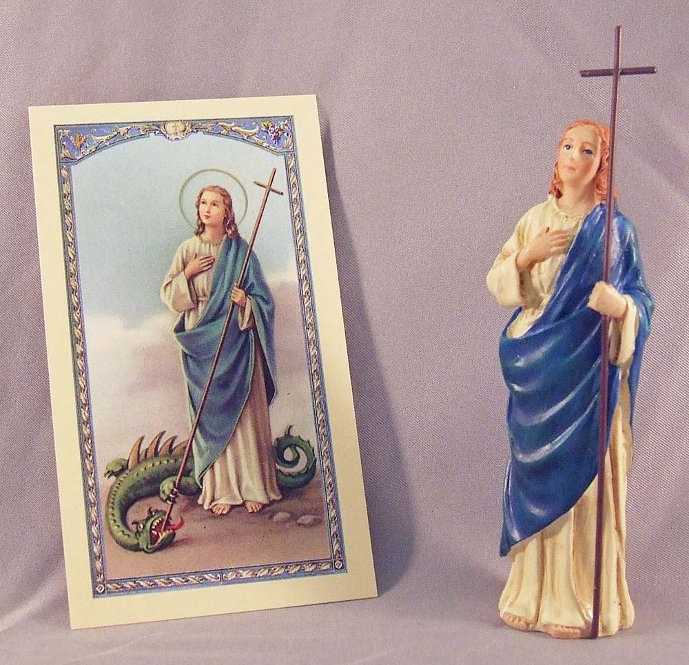St Martha 3.5 inch boxed figure and holy card