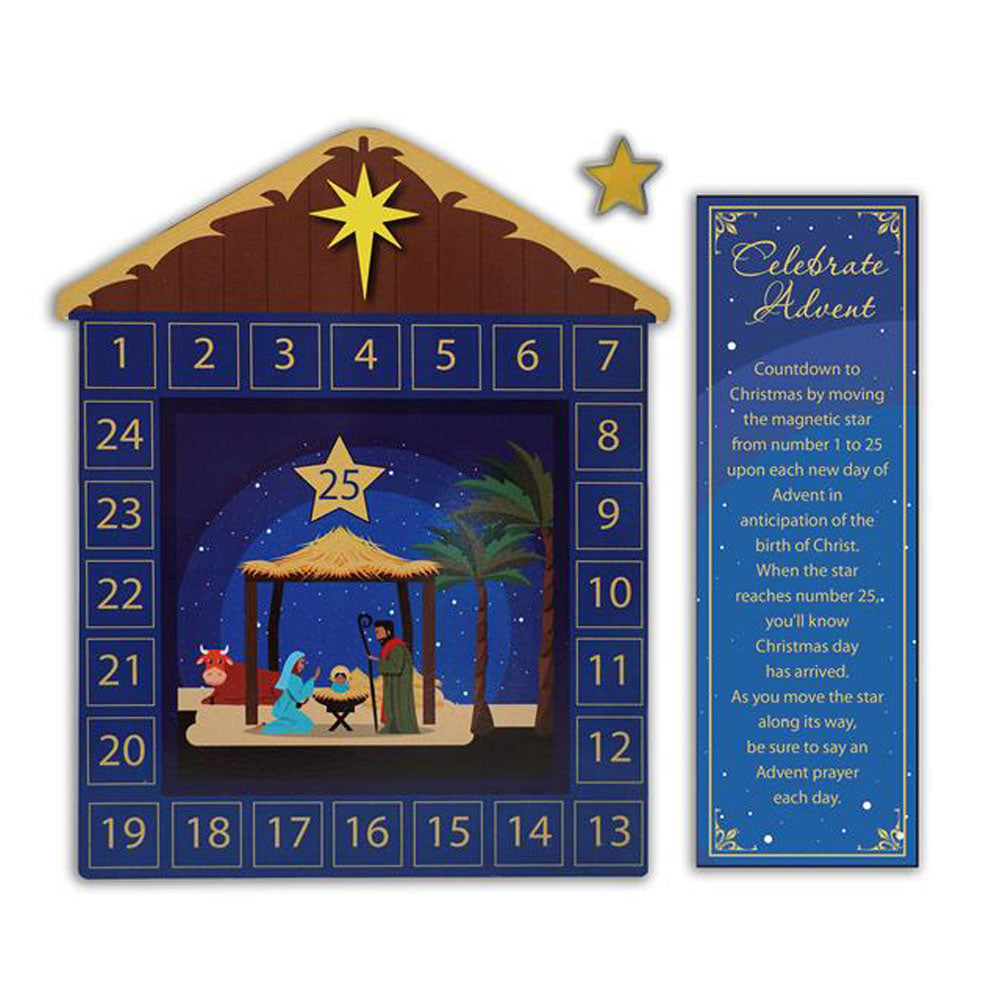 Magnetic Advent Calendar w/ Easel Back