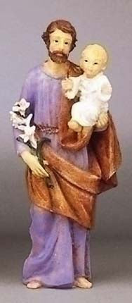 St Joseph 4 inch boxed figure and holy card