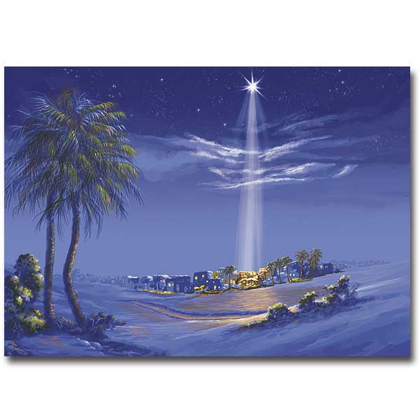 Star Over Bethlehem Christmas Cards 18ct