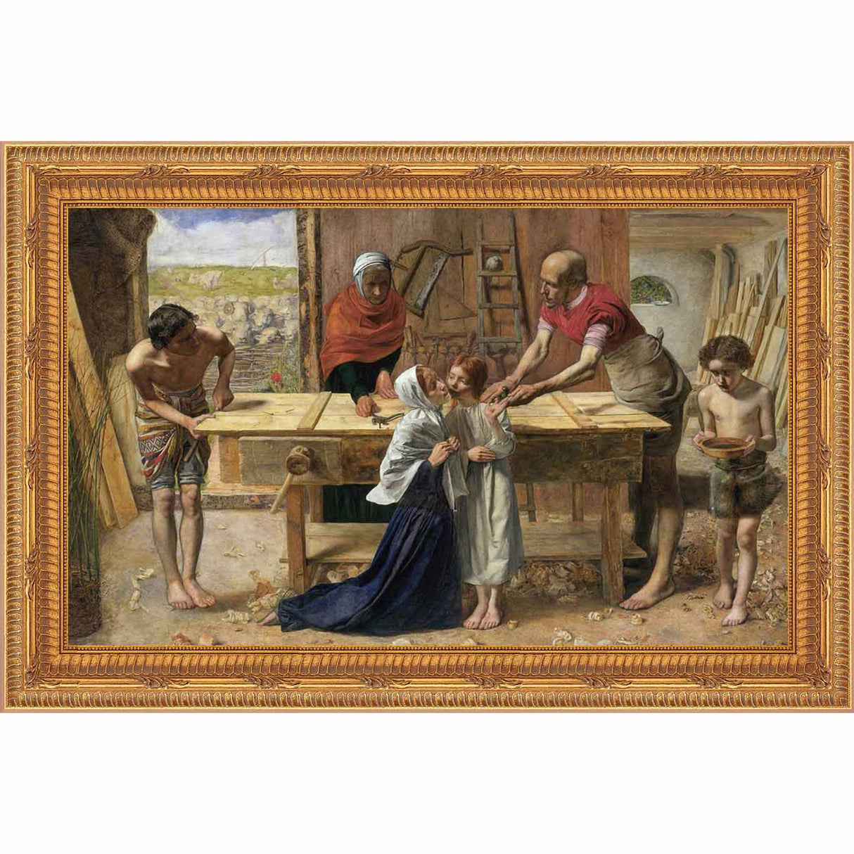 Carpenter's Shop Framed Giclee Print