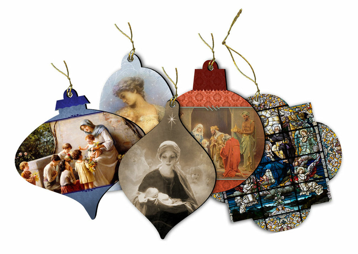 Assorted Small Wood Religious Ornaments