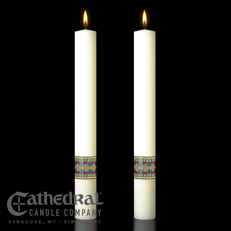 Prince of Peace Complementing Altar Candle Set - All Sizes